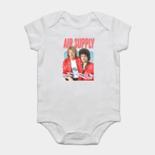 Air Supply / 80s Retro Faded Style Design Baby Bodysuit